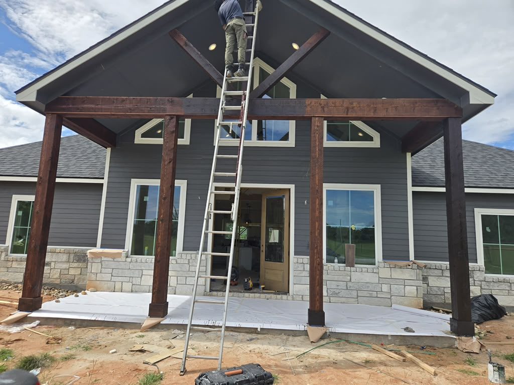 Exterior home repaint in Houston, TX